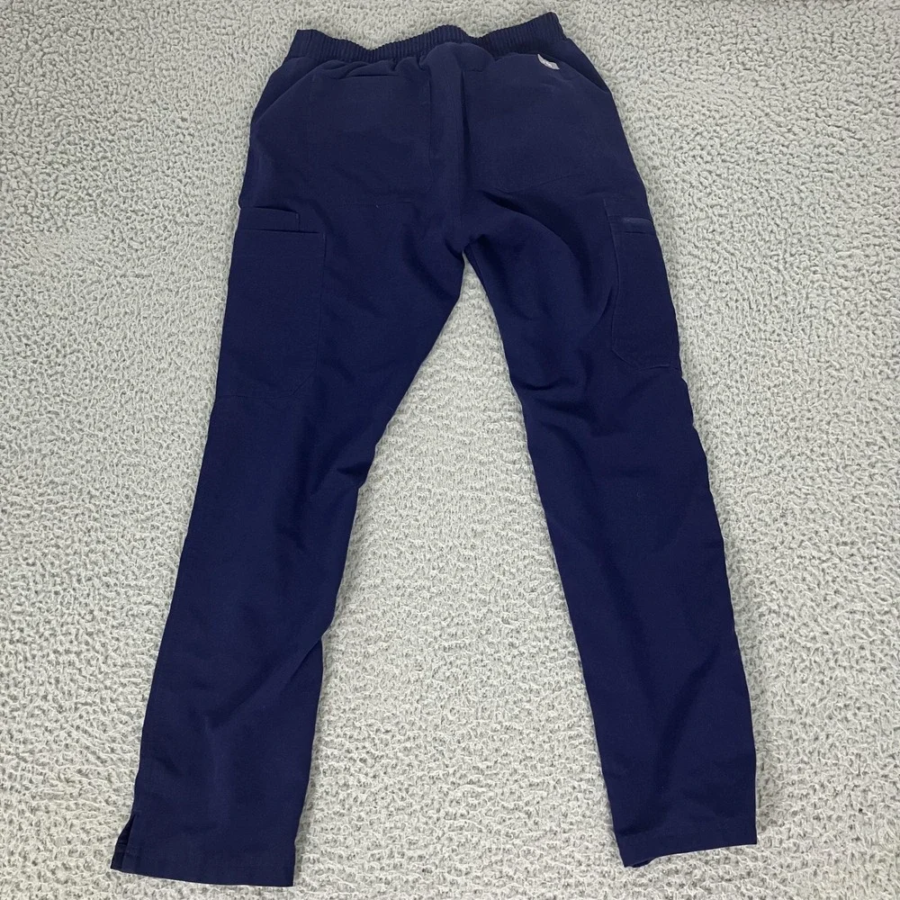 FIGS Scrub Pants Womens XS Blue Technical Collection Cargo Slim Stretch